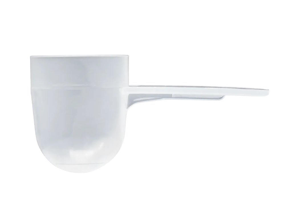 15cc Plastic Scoop - Round Bottom (1/2 oz.) - 2 3/4" total length x 3/8" deep. Ideal for use with packaged goods. Include the scoop in or attach it to your packaging. It features a round bottom and a short handle that makes it ideal for compact packaging. Its translucent design allows for product visibility.