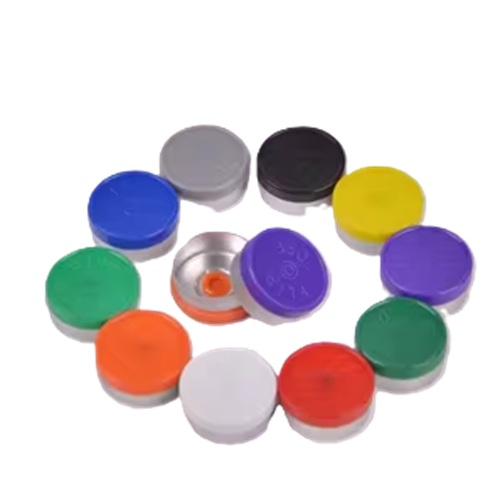 20mm Flip Off Caps (Snap off) Vial Caps. Plastic tops snap off to reveal aluminum seal with hole. Available in Clear, Red Gloss, Yellow, White, Violet, Green, Dark Blue, Orange, and Black Gloss. Plastic disc portion of the seal flips off easily with one hand exposing the aluminum seal with center hole.