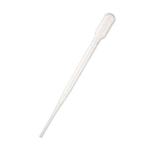 4 mL Transfer Pipette (Polyethylene). 3.4 inches Total Length. Capacity: 4 mL Drops/mL 24, Bulb Draw: 3 mL, Total Length: 85 mm (3.4"), Stem Diameter: 2.5 mm (0.1"), Tip Diameter: 2.5 mm (0.1") Nonsterile and disposable for use in laboratories and classrooms. Flexible and can be squeezed easily. Great for cake and cookie decorating.