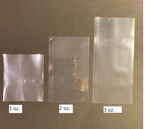 Shrink Bands for 2 oz. Roll on Bottles. Clear, Side Perforated Heat Shrink Bands for 2 oz. Roll on Plastic Bottles. Dimensions: lay flat 64 mm x 105 mm